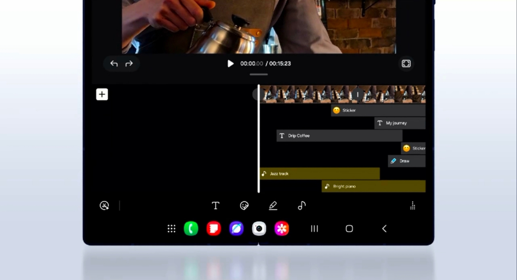 科技美学三星折叠屏_三星折叠屏概念机_