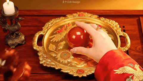 把各种名贵宝石融掉、磨碎，再重新塑造成任意的、奇特造型的AI解压视频。（图/视频片段）