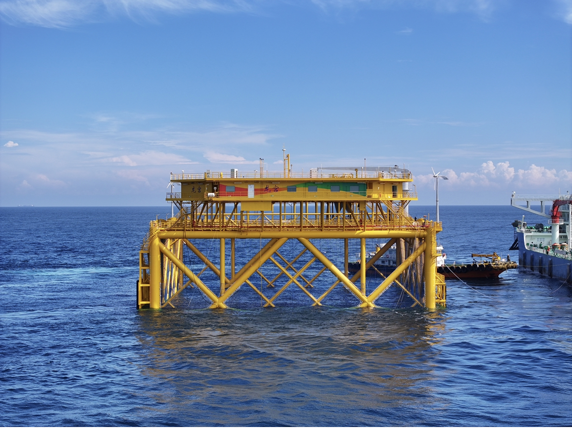 揭阳海洋牧场“龙宫号”。受访者供图