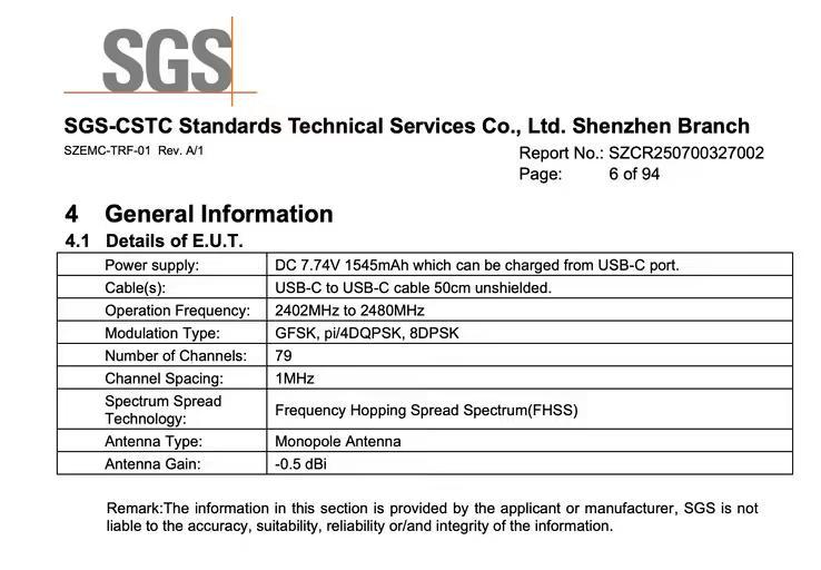 _大疆Pocket 4云台相机认证曝光:额定1545mAh电池,较前代多约20%_大疆Pocket 4云台相机认证曝光:额定1545mAh电池,较前代多约20%