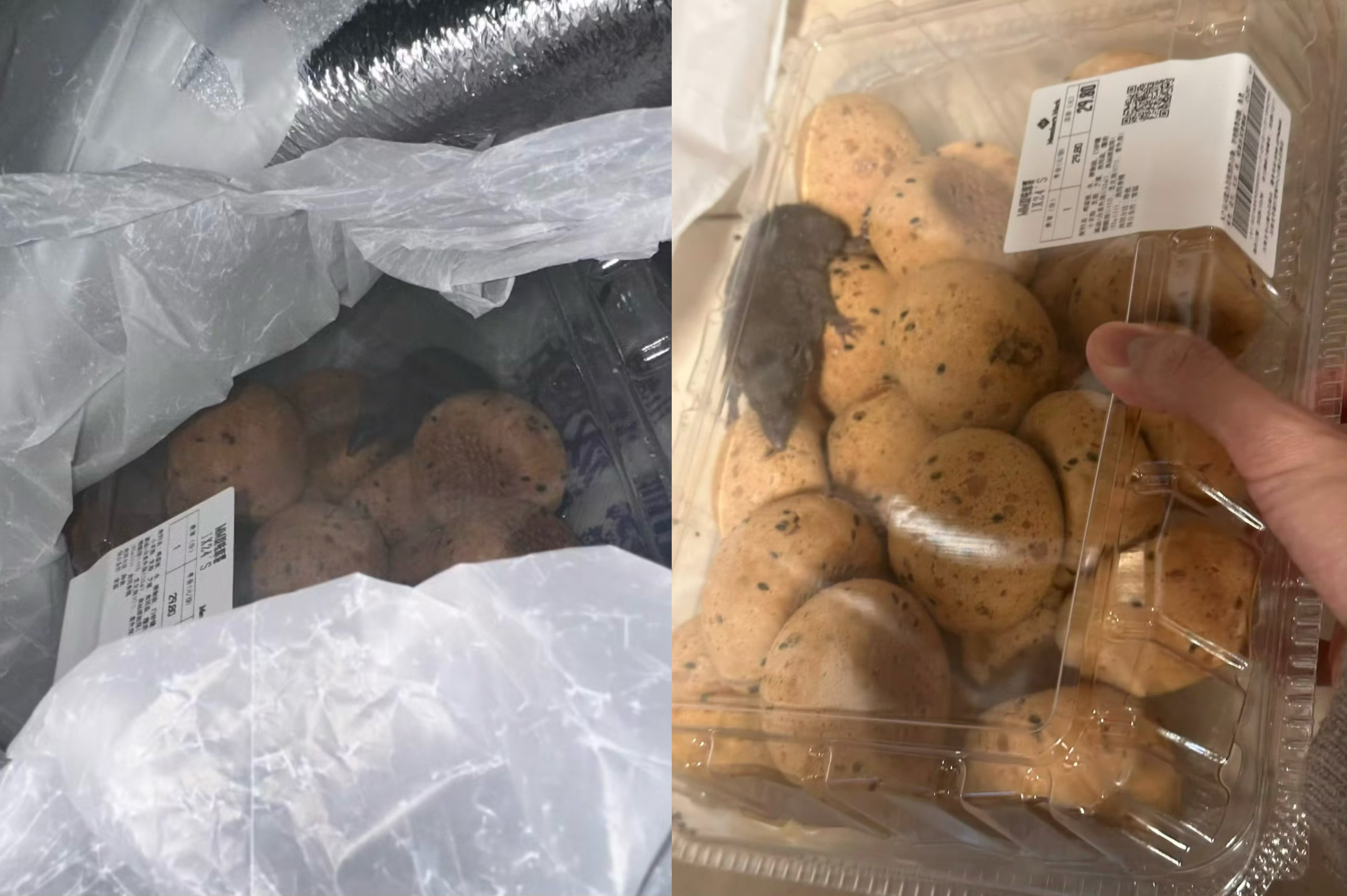 山姆回应麻薯盒内惊现老鼠：系在取货点放置期间被侵入