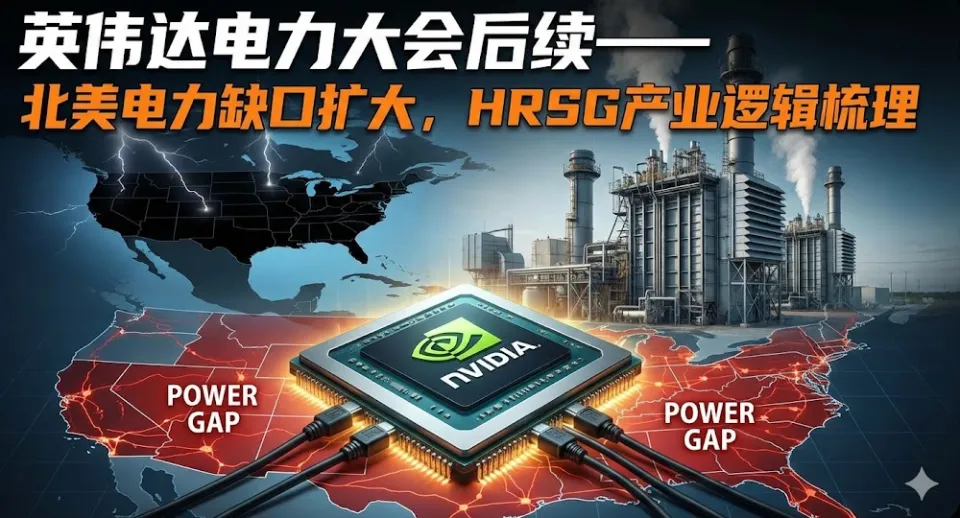 英伟达电力大会后续—北美电力缺口扩大，HRSG产业逻辑梳理