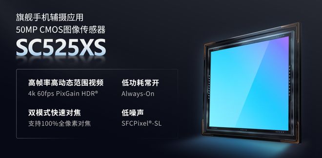 思特威推出50MP 0.7μm手机图像传感器SC525XS