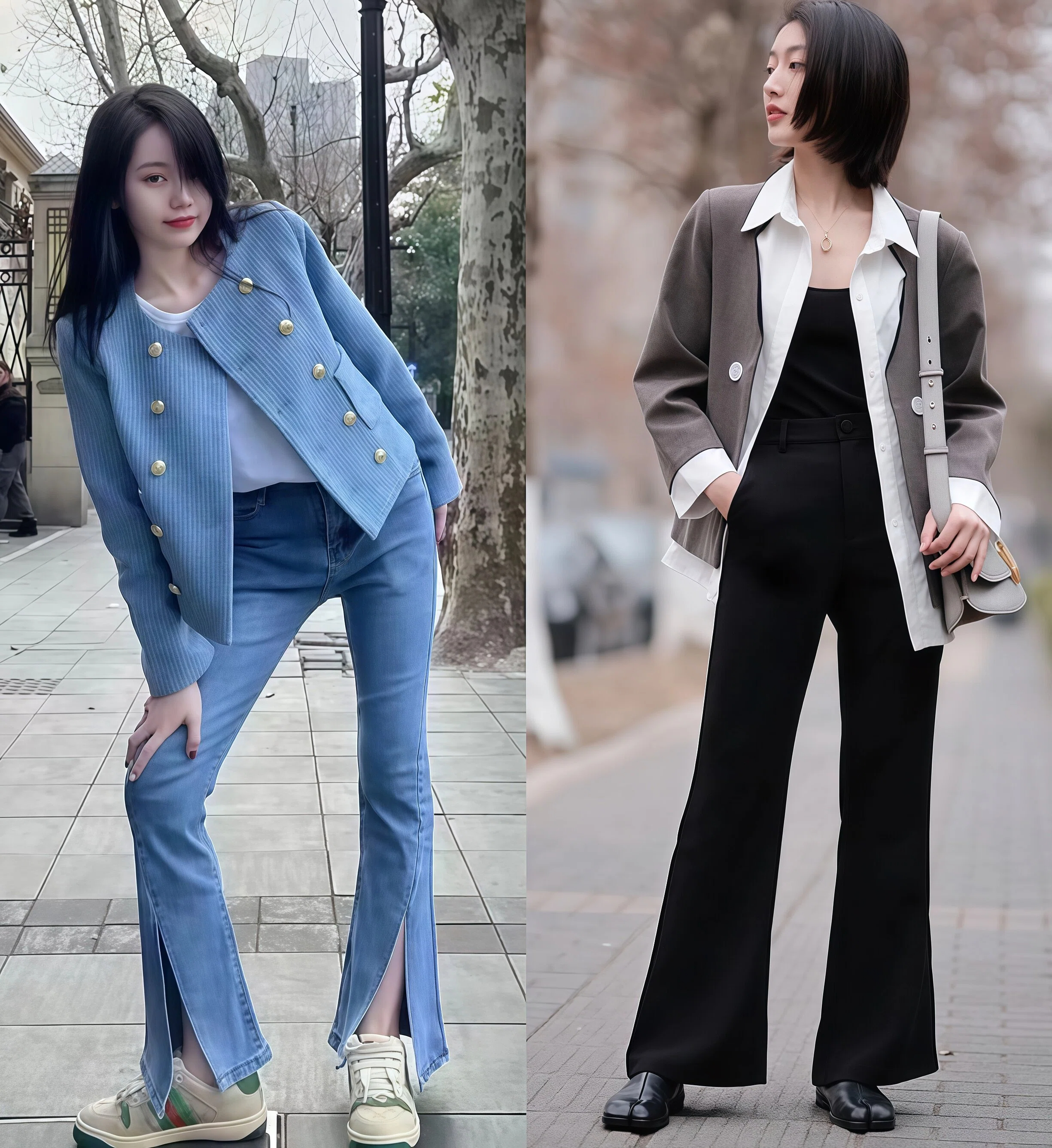 _马蹄裤搭配_马蹄裤好看吗