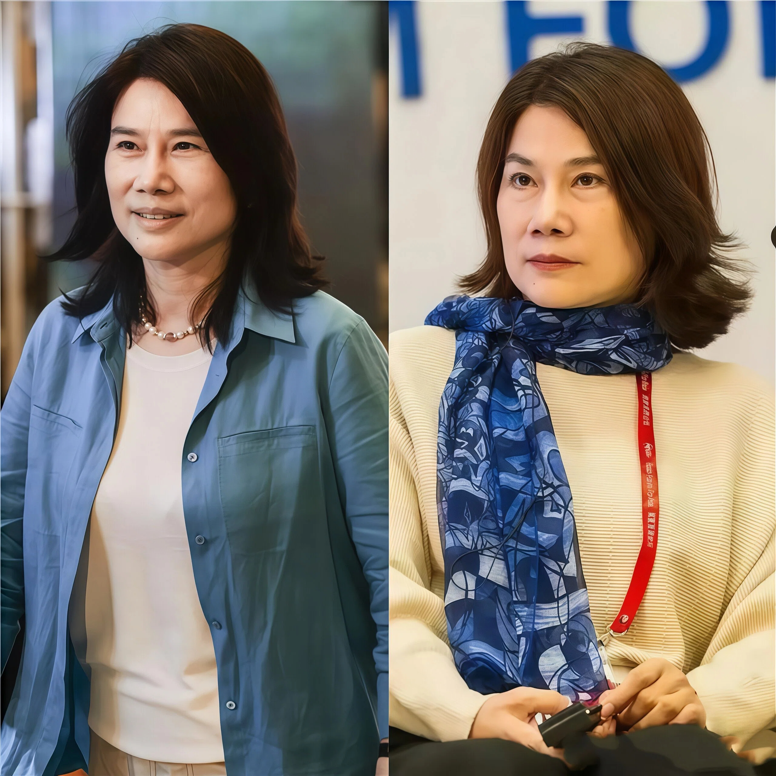 _董明珠的穿搭_董明珠穿半身长裙