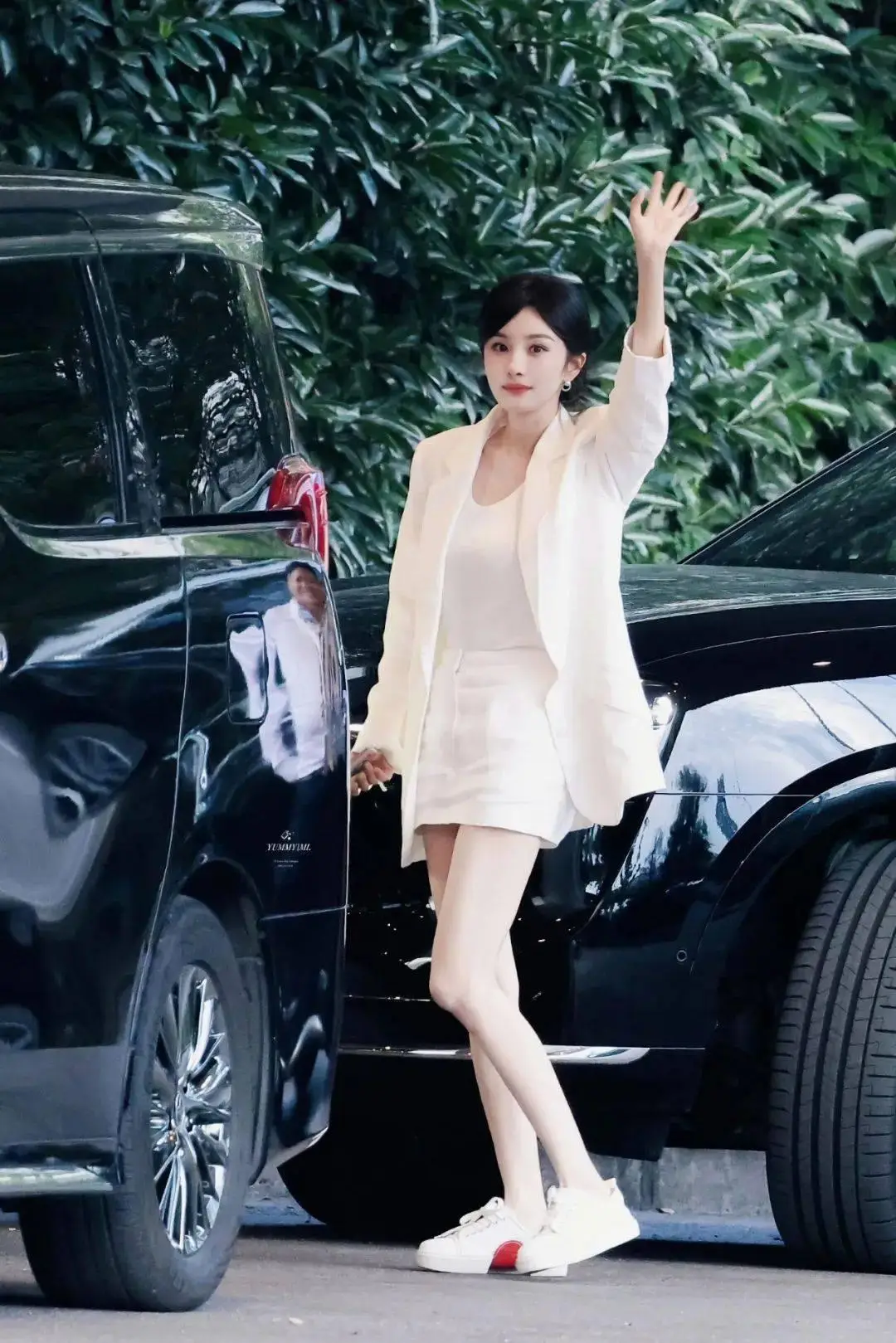 _杨幂穿白色_杨幂白衣图片