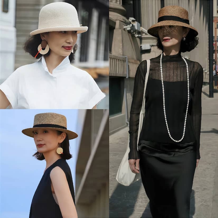 _白发多戴帽子_白发大妈图片