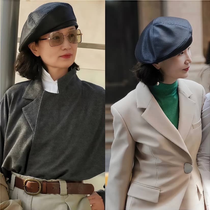 白发多戴帽子_白发大妈图片_