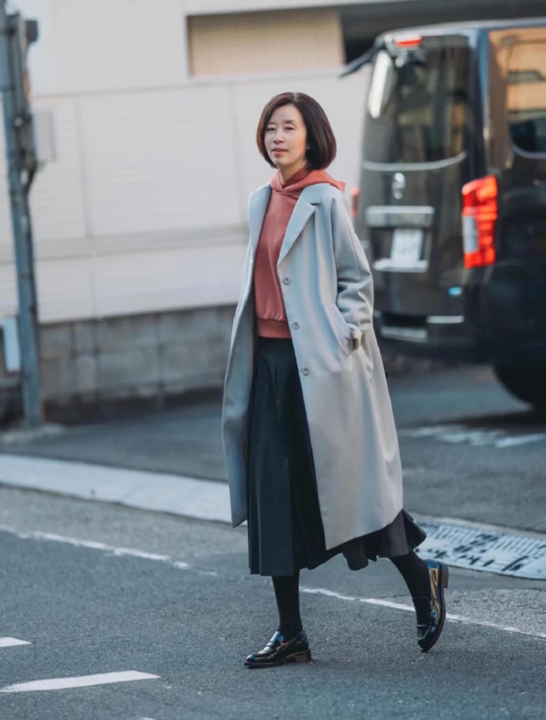 _日系宽松外套_日式宽松穿搭