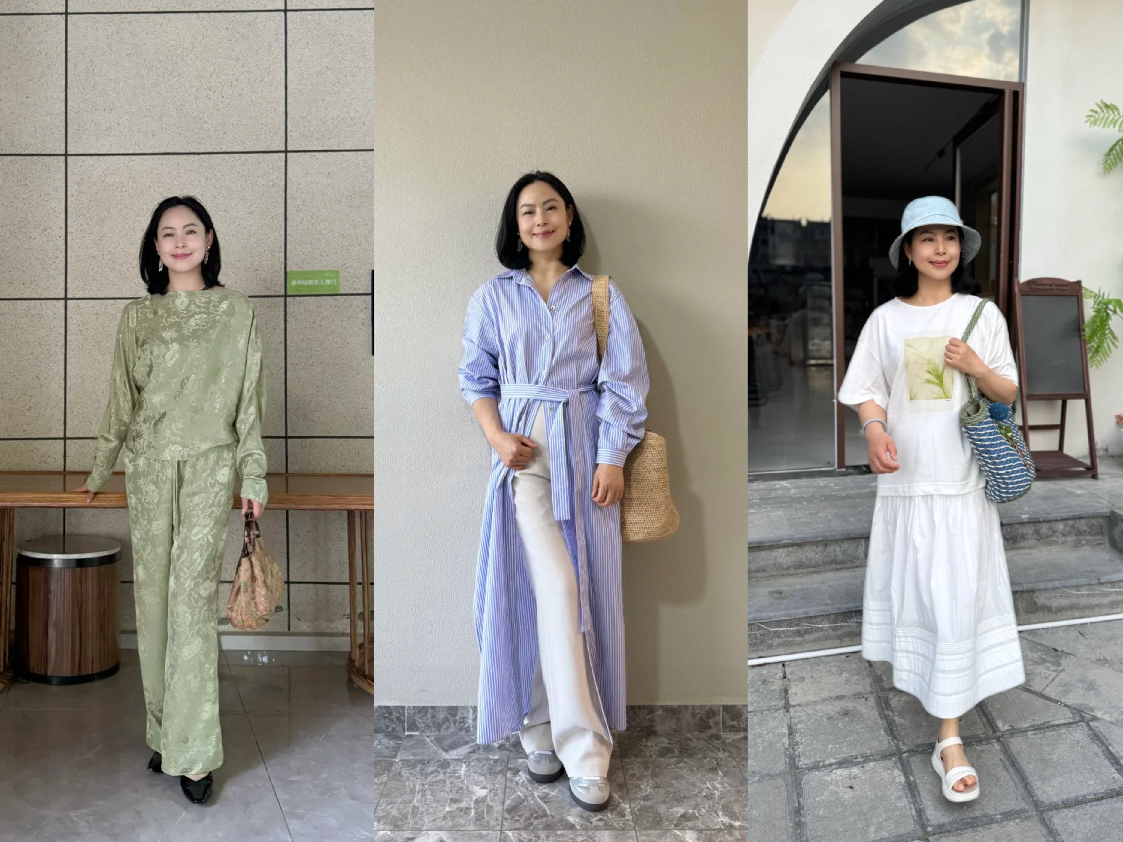 告别“妈妈装”！50+微胖女性的轻熟风穿搭灵感，每一套都超美