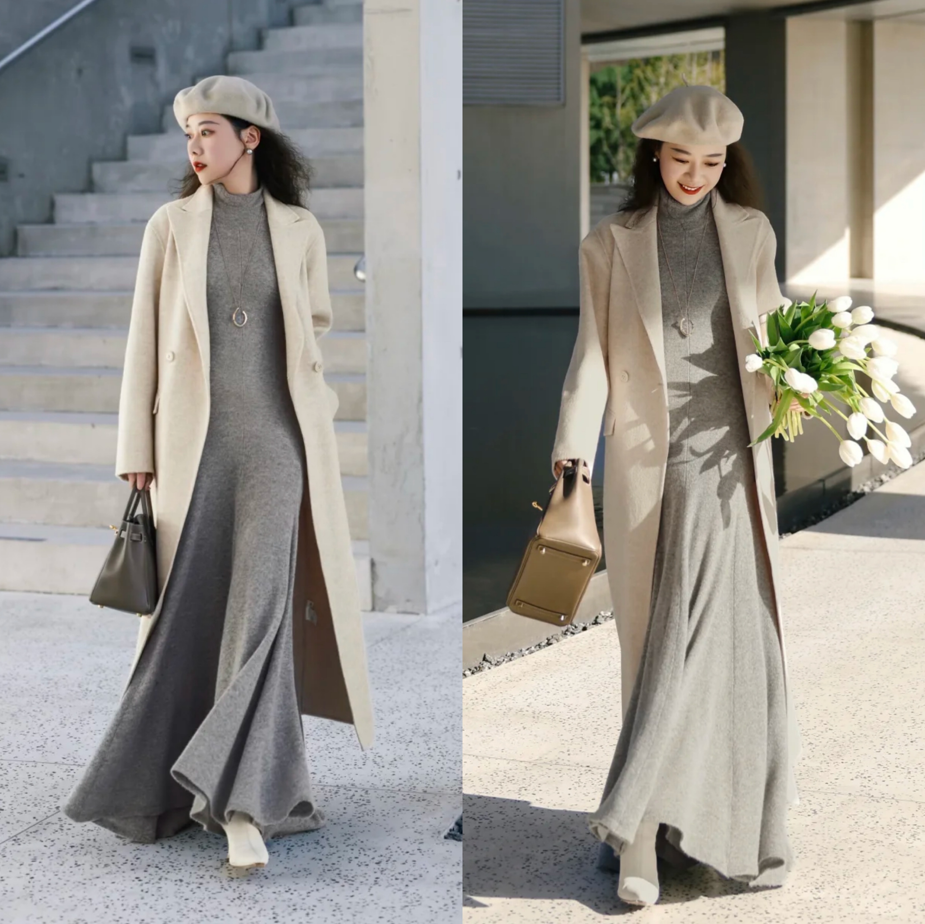 绝了！这位博主秋冬大衣搭配，时尚与温度疯狂“碰撞”出圈！_绝了！这位博主秋冬大衣搭配，时尚与温度疯狂“碰撞”出圈！_