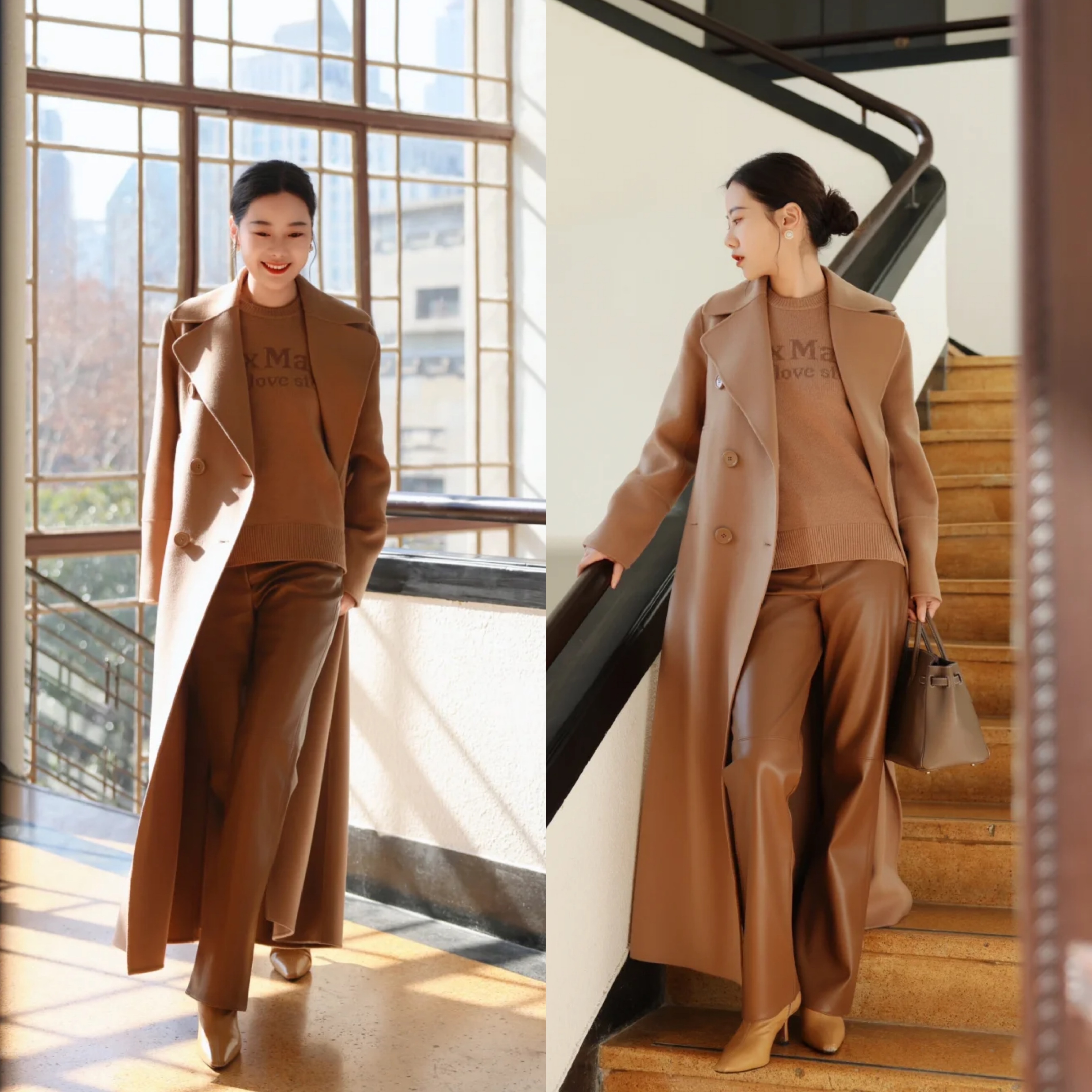 绝了！这位博主秋冬大衣搭配，时尚与温度疯狂“碰撞”出圈！__绝了！这位博主秋冬大衣搭配，时尚与温度疯狂“碰撞”出圈！