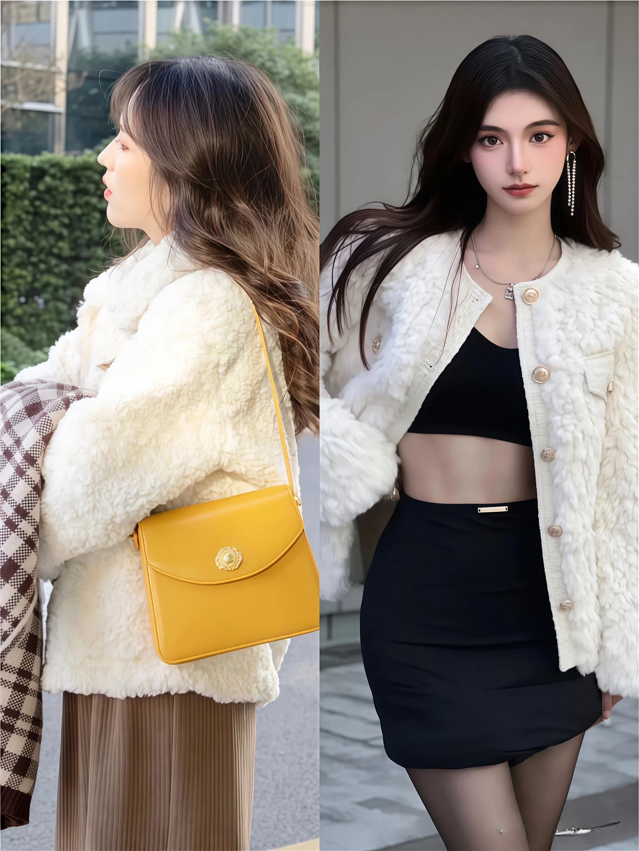 去了成都才发现,羽绒服不兴了!满大街都在穿“羊羔毛”,特洋气