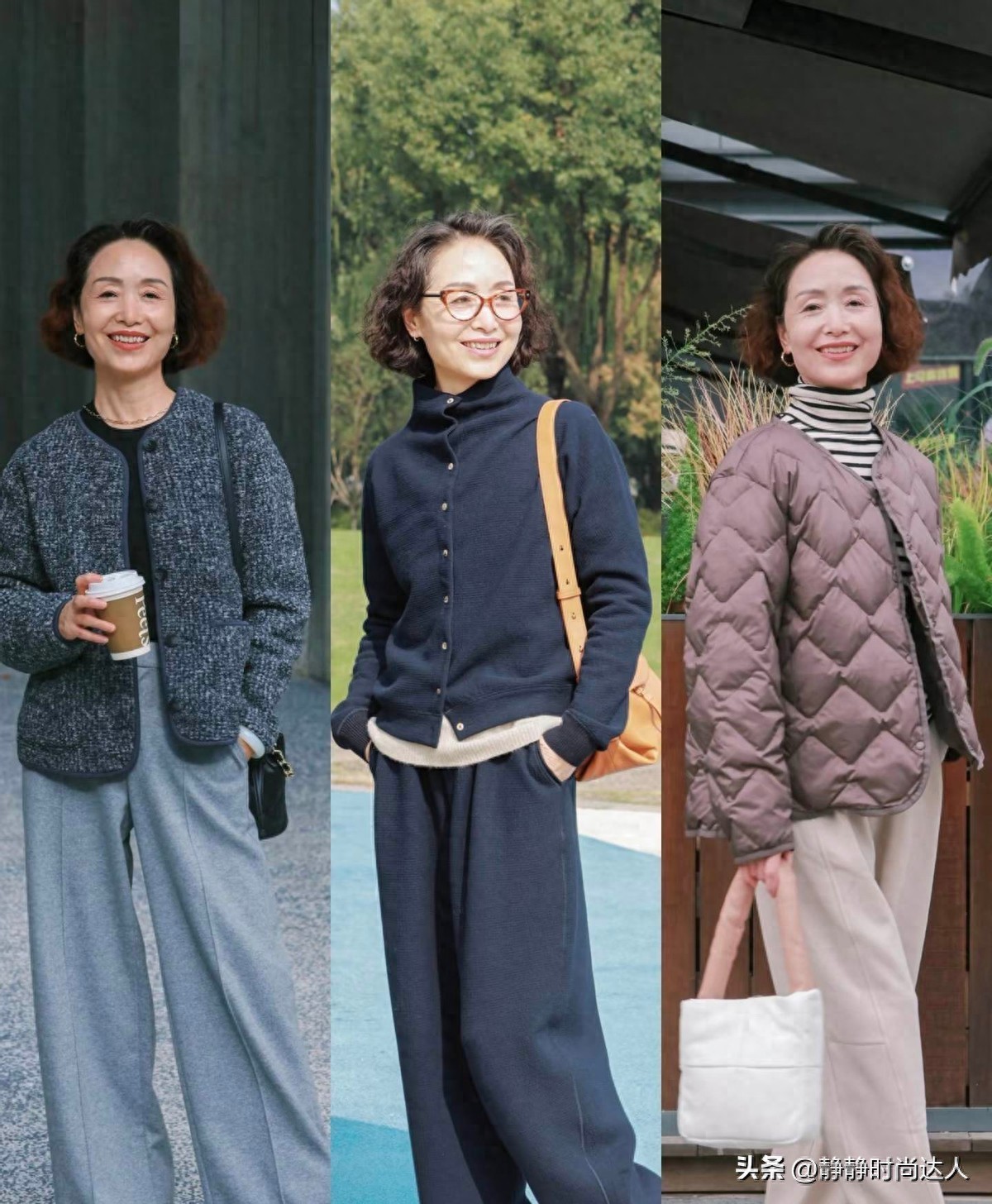 女人过了60岁也别放弃变美！冬季看看这些穿搭，得体又大方