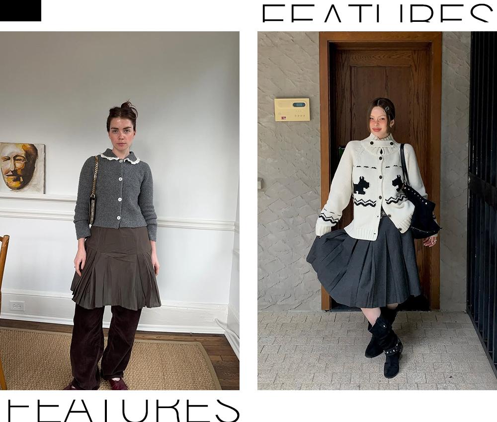 明星怎么穿针织开衫_女明星穿针织防晒开衫搭配照片_