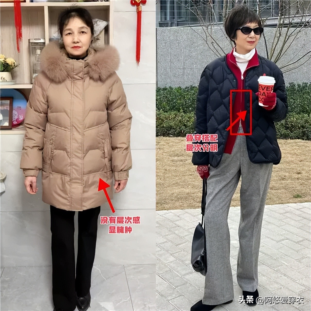 中年的羽绒服_中年羽绒服女装_