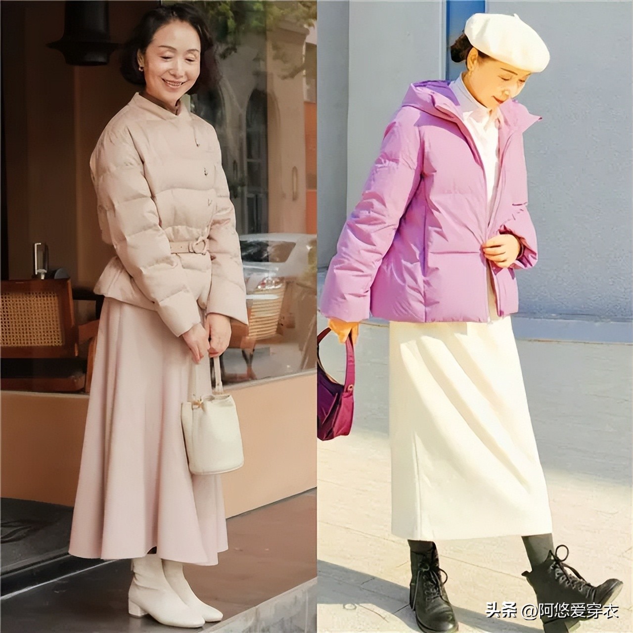 中年羽绒服女装_中年的羽绒服_