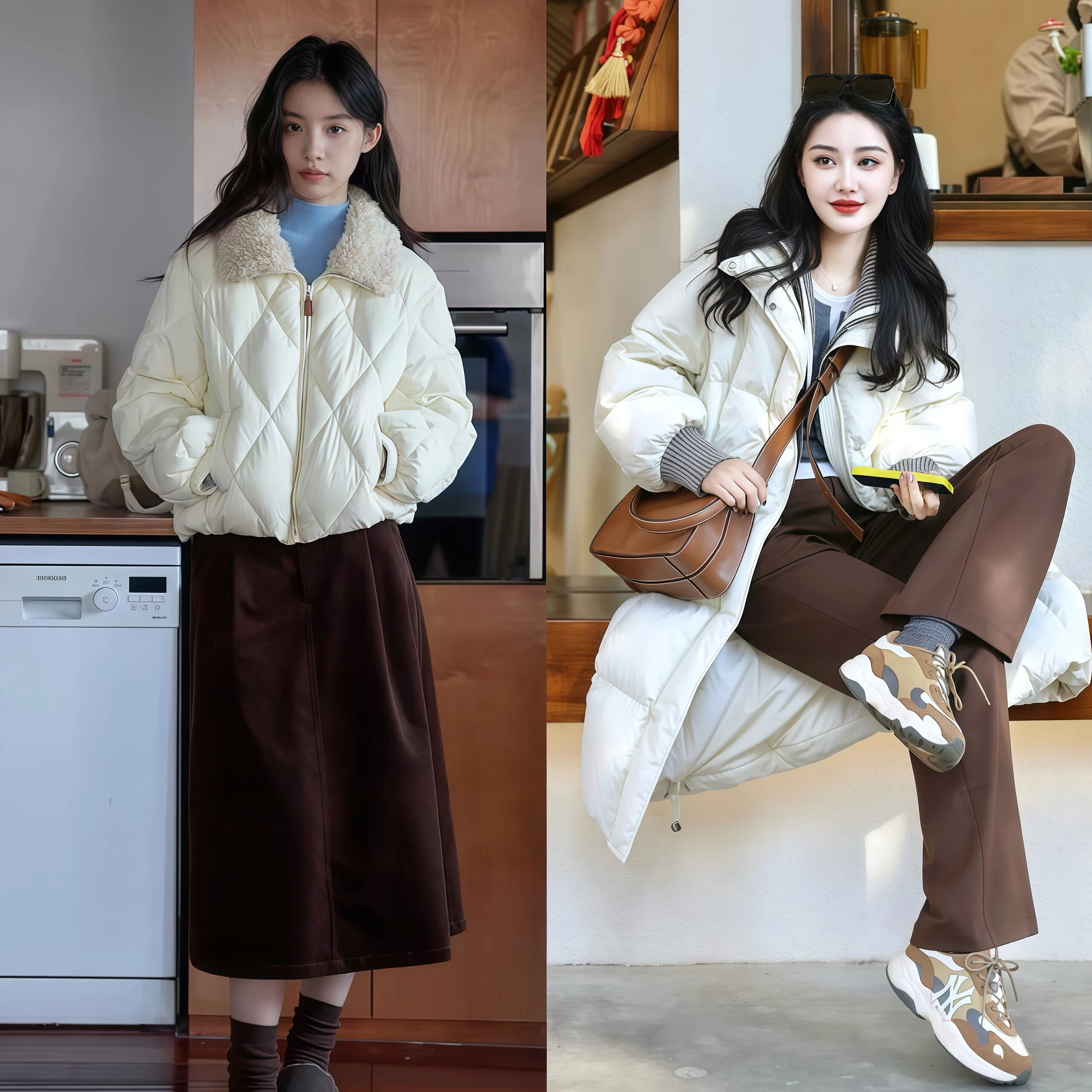 短款羽绒服冬天穿冷不冷__冬装短款羽绒服