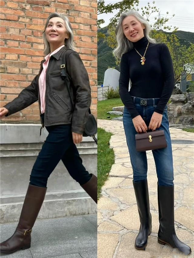 大妈打扮像少女__老大妈穿搭