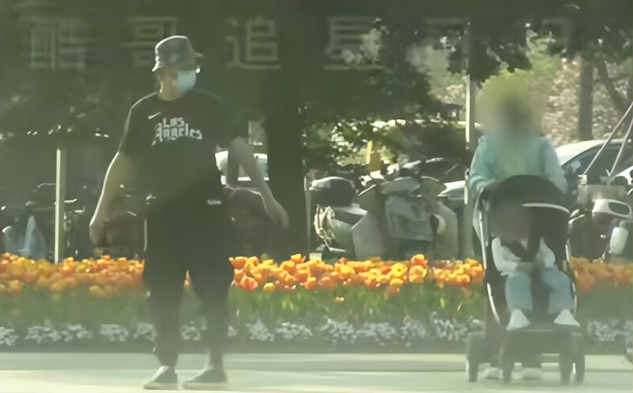 杨子姗夫妇带娃遛弯，见车路过吴中天护在前面，3岁爱女白白胖胖__杨子姗夫妇带娃遛弯，见车路过吴中天护在前面，3岁爱女白白胖胖