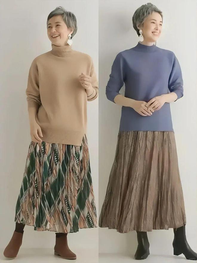 60+女性穿搭“高级感”秘诀：4个日常技巧，轻松美出优雅气质