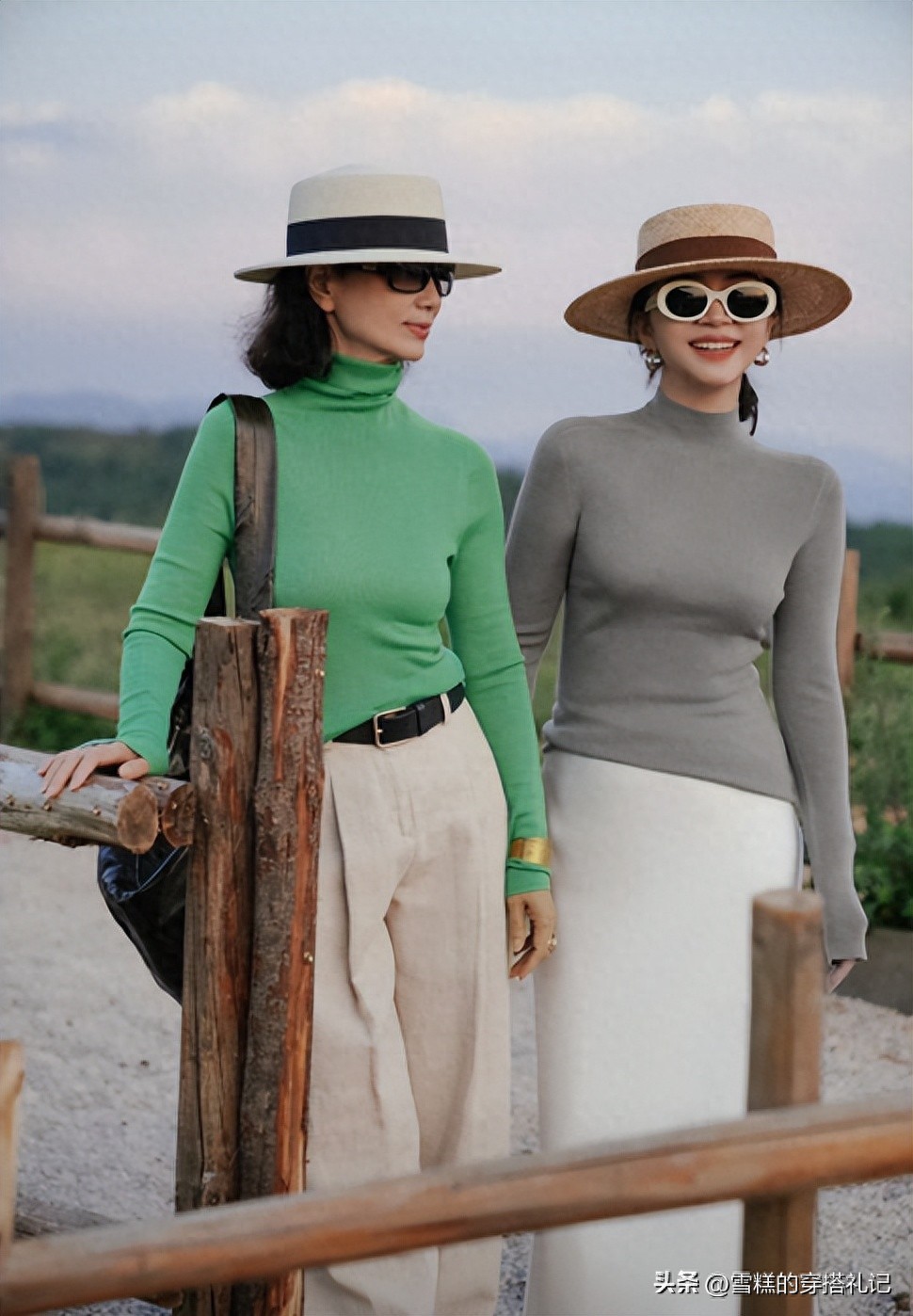 母女服装搭配_母女穿搭_