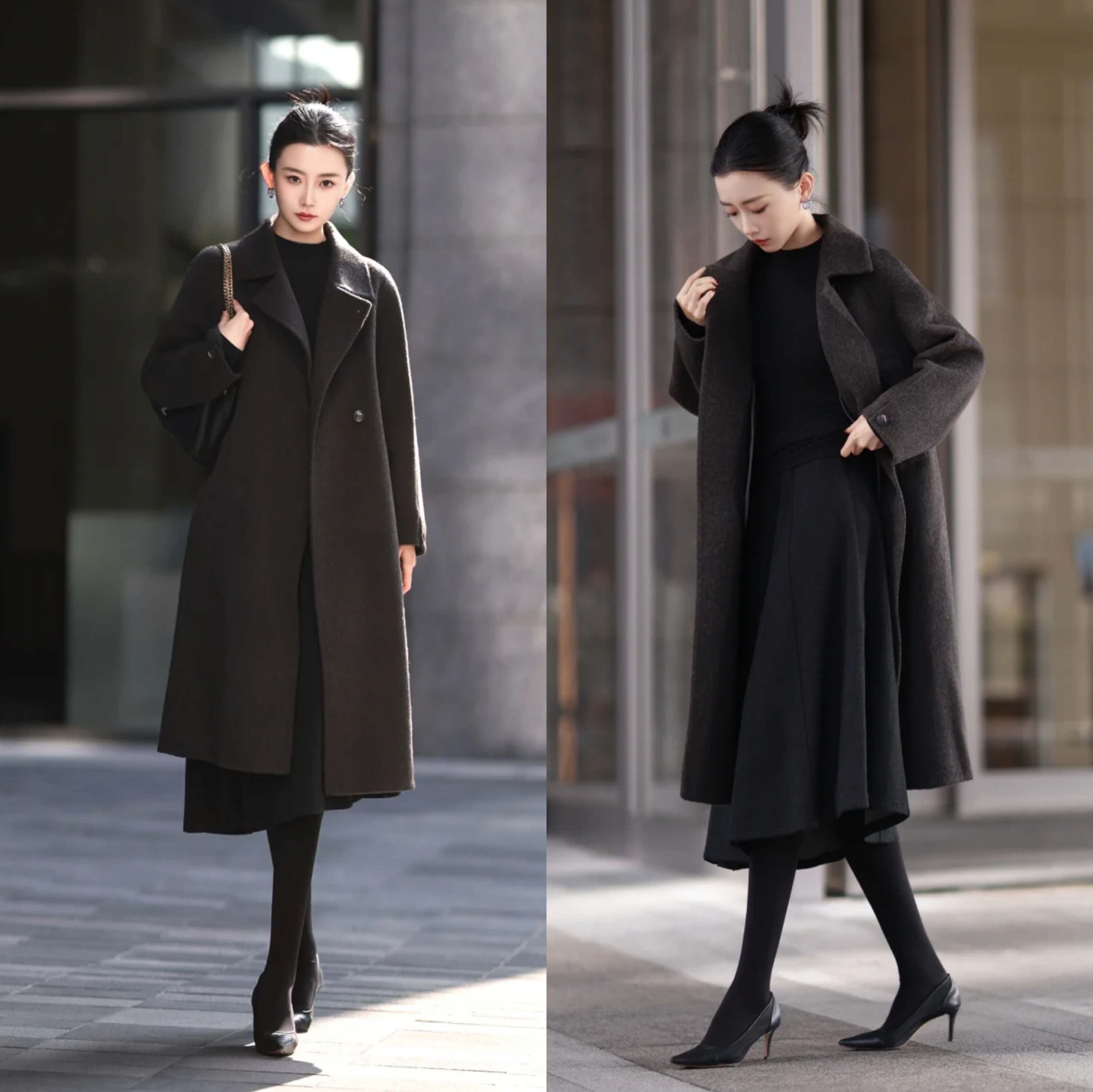 冬天时尚搭配_冬季穿搭暖和_