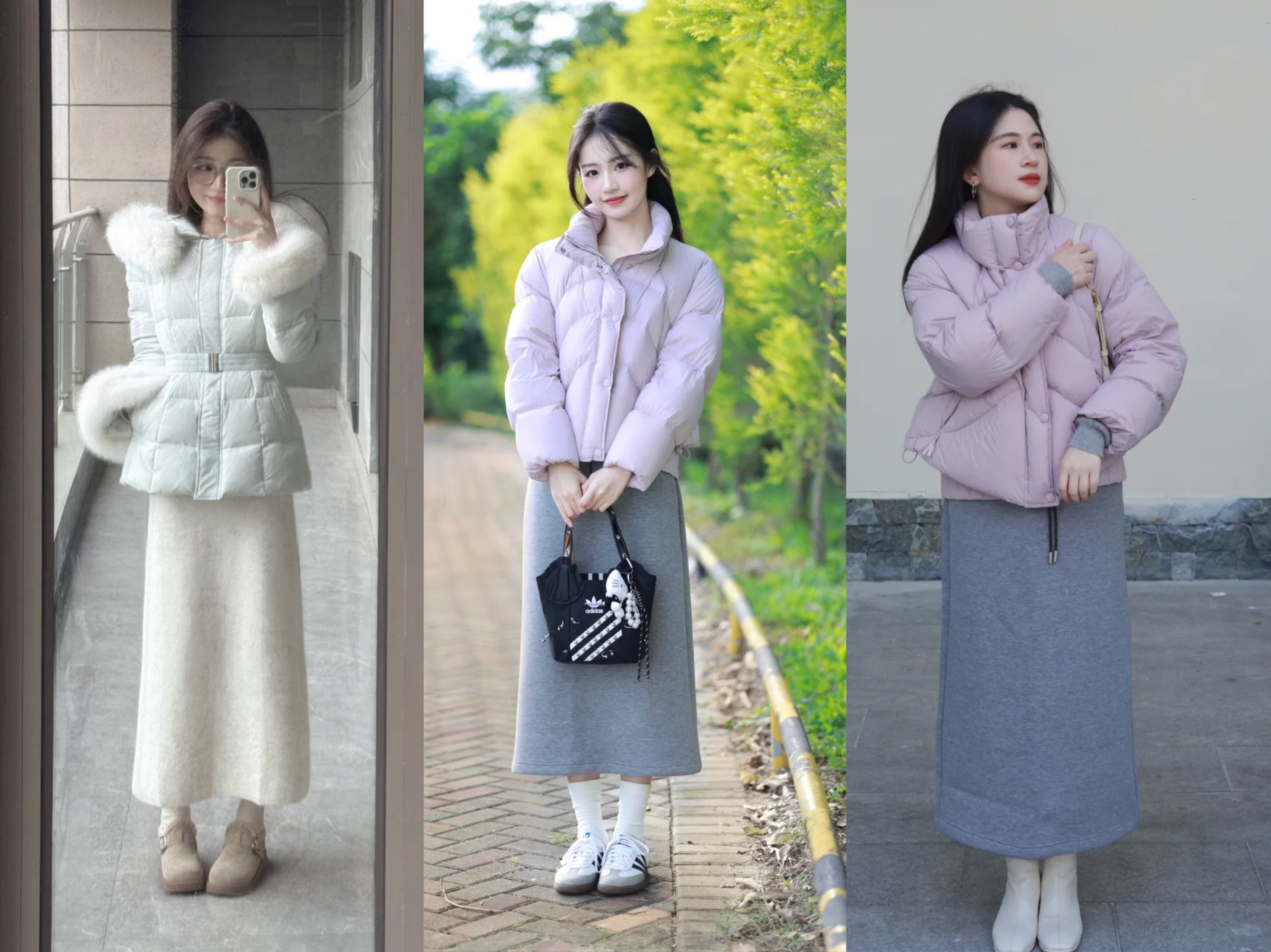 冬天时尚搭配_冬季穿搭暖和_