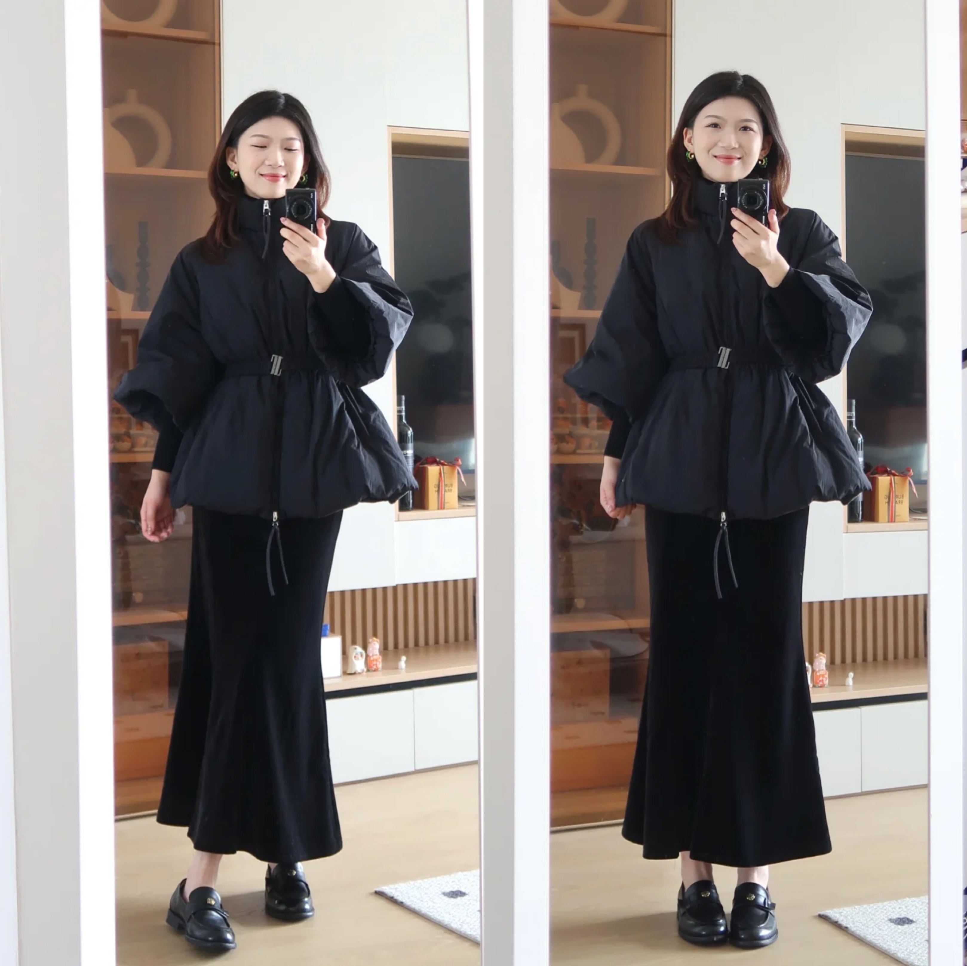 冬天时尚搭配_冬季穿搭暖和_