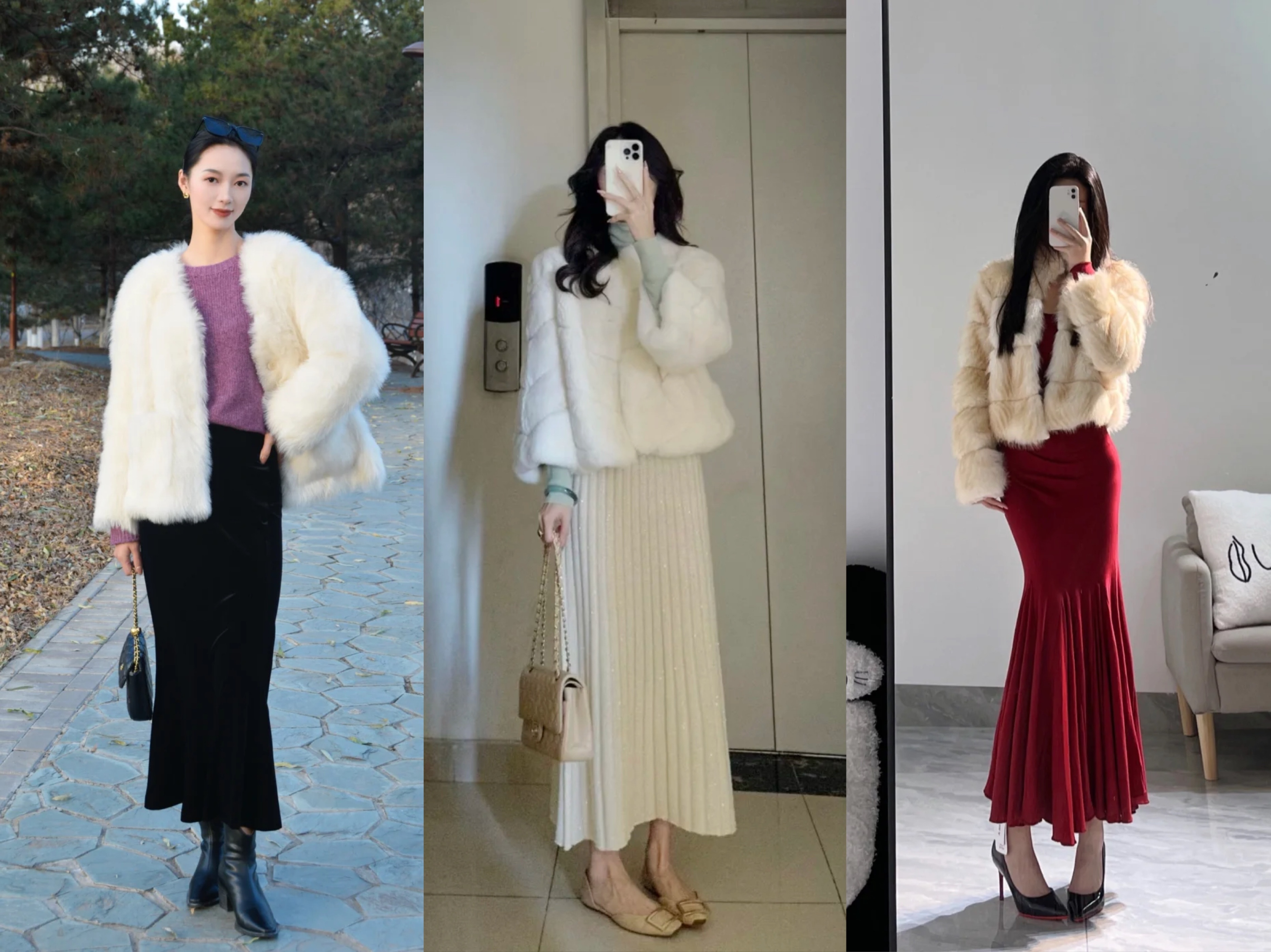 _冬天时尚搭配_冬季穿搭暖和