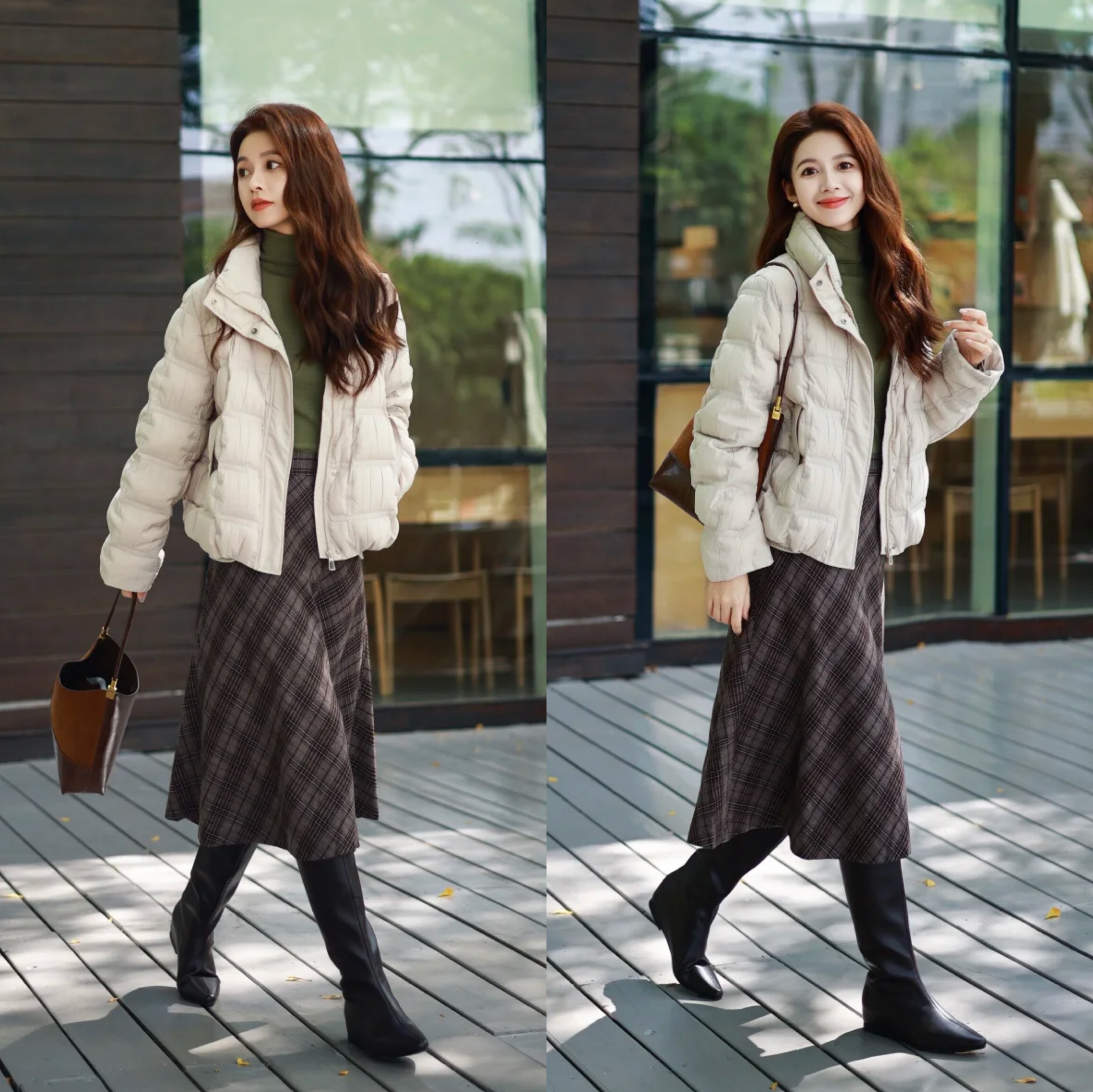 冬季穿搭暖和__冬天时尚搭配