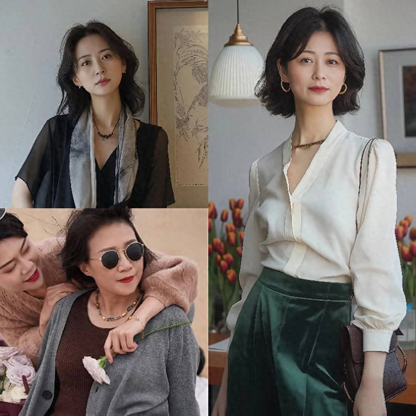 这才是60岁女人该有的打扮：发不过肩、首饰不戴金，到老也很高级