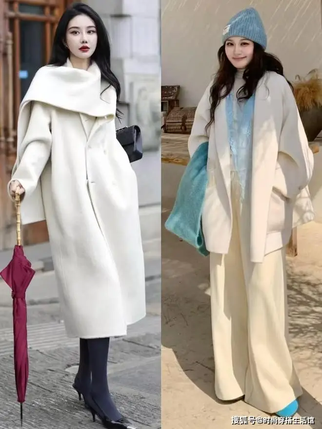 “白色外套”今年冬天又火了，这样穿时髦又高级，关键人人买得起