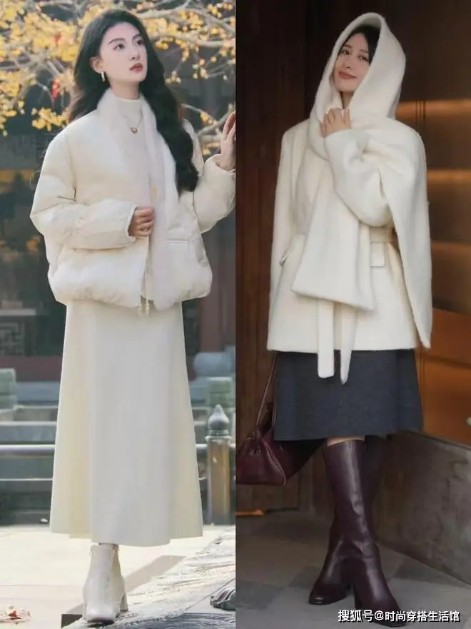 “白色外套”今年冬天又火了，这样穿时髦又高级，关键人人买得起__“白色外套”今年冬天又火了，这样穿时髦又高级，关键人人买得起
