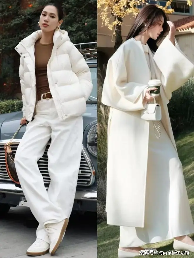 “白色外套”今年冬天又火了，这样穿时髦又高级，关键人人买得起__“白色外套”今年冬天又火了，这样穿时髦又高级，关键人人买得起