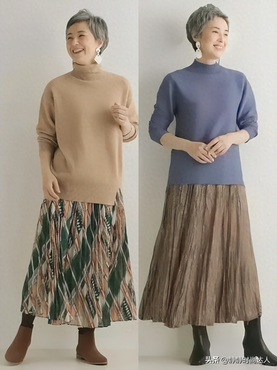60+女性穿搭“高级感”秘诀：4个日常技巧，轻松美出优雅气质