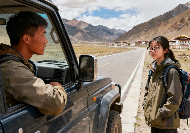 小伙自驾西藏，遇徒步女学生搭车，同行2天后，才知自己躲过一劫