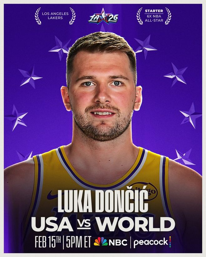 全明星票数出炉：东契奇340万票成为票王 文班靠球迷票险胜华子