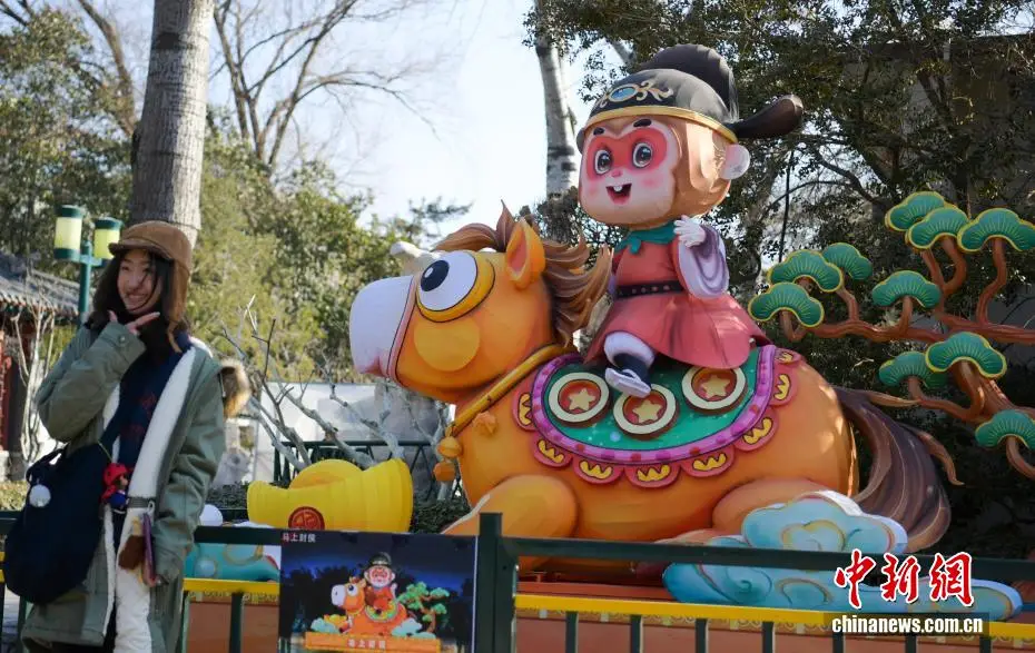 济南元宵花灯__济南迎春花开了