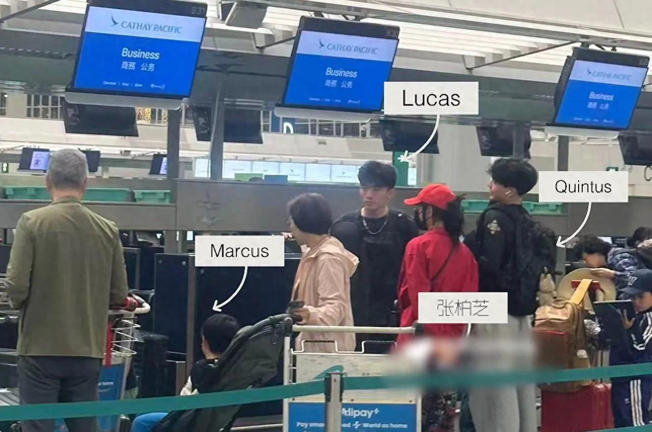 _张柏芝和三个儿子飞澳洲,一家四口好有爱,15岁小Q比Lucas还要高_张柏芝和三个儿子飞澳洲,一家四口好有爱,15岁小Q比Lucas还要高