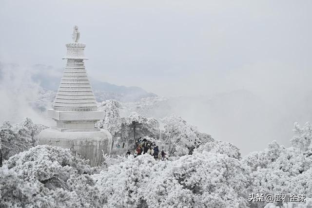南方人看雪新地标!不用去东北,庐山雾凇 + 云海,美得像童话!_南方人看雪新地标!不用去东北,庐山雾凇 + 云海,美得像童话!_