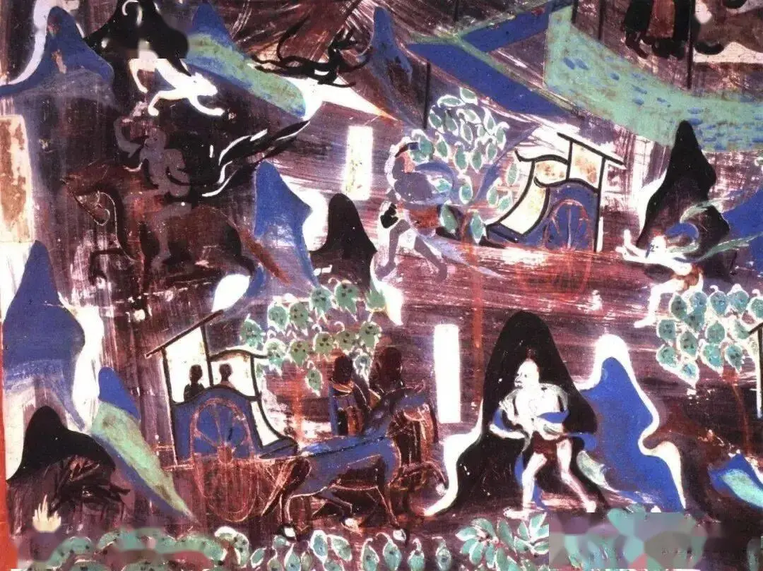 _敦煌壁画色彩特点_壁画敦煌特征色彩风格语言描述