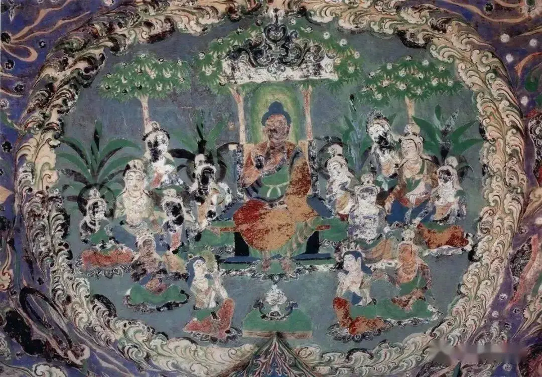 敦煌壁画色彩特点_壁画敦煌特征色彩风格语言描述_