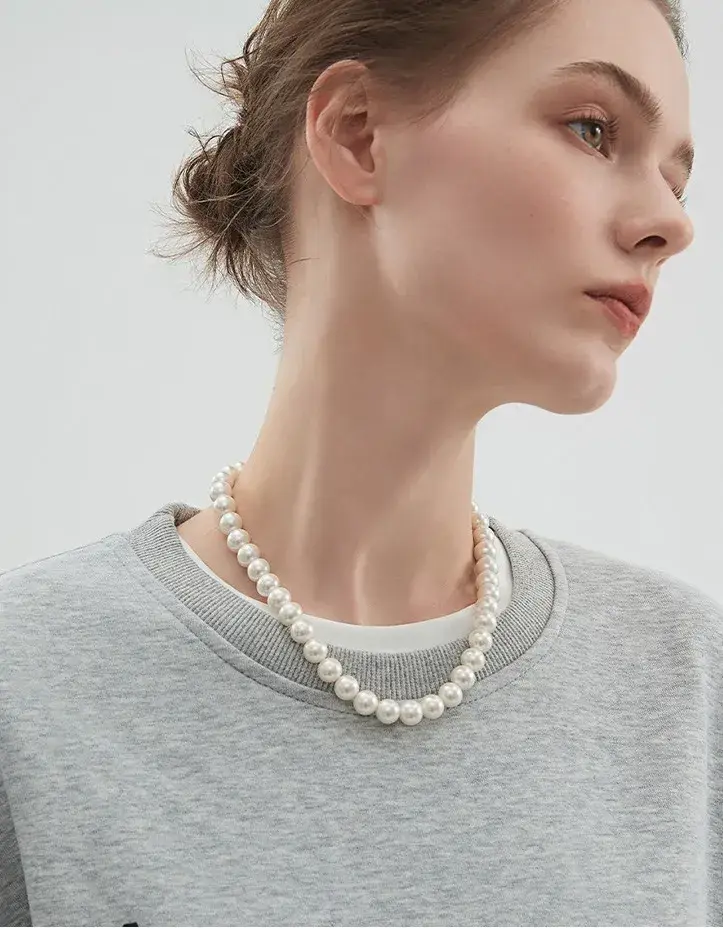 珍珠毛衣项链的款式_珍珠项链毛衣链图片_