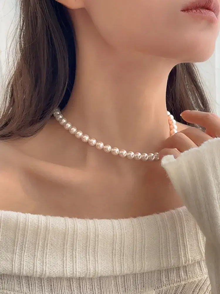 珍珠项链毛衣链图片_珍珠毛衣项链的款式_