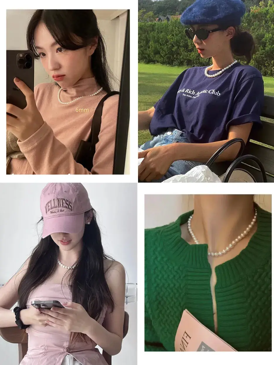 _珍珠项链毛衣链图片_珍珠毛衣项链的款式