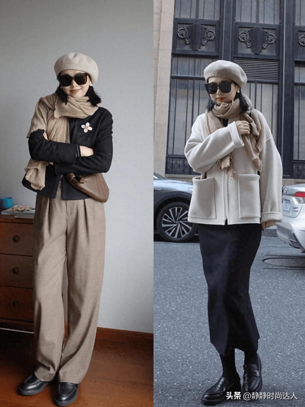 过了40岁才发现，衣柜里的“基础款”只要搭对了，简约又高级