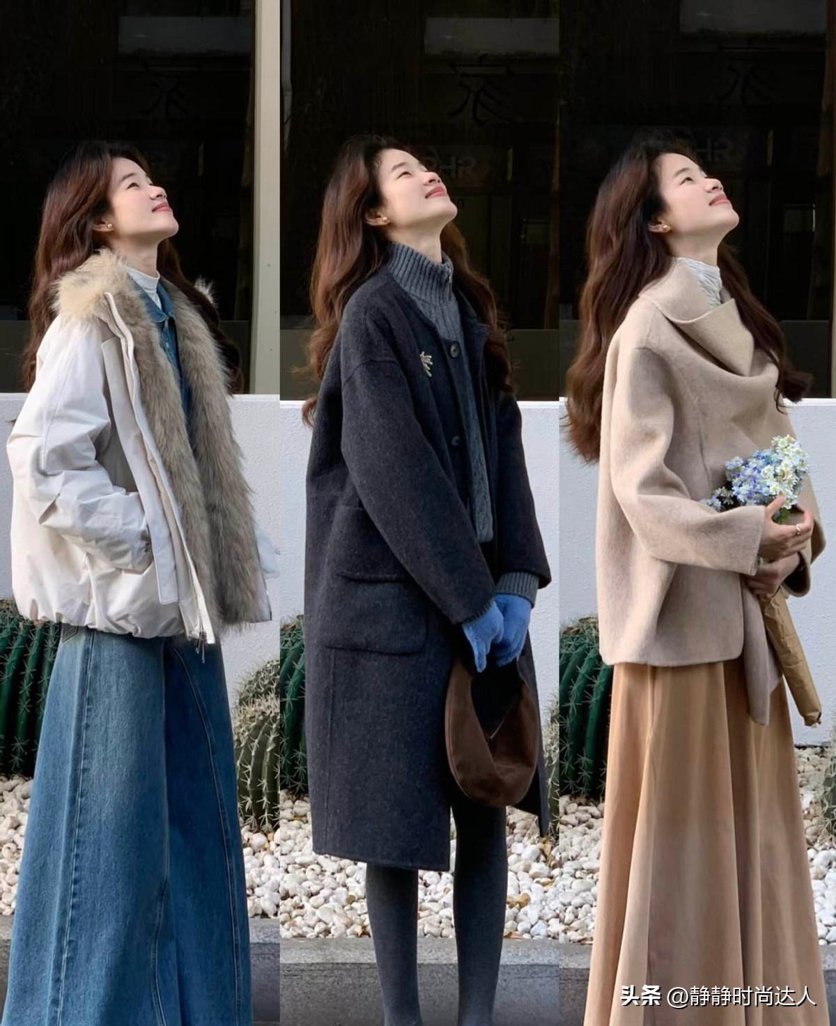 彩色围巾花样图片__彩色围巾配什么衣服