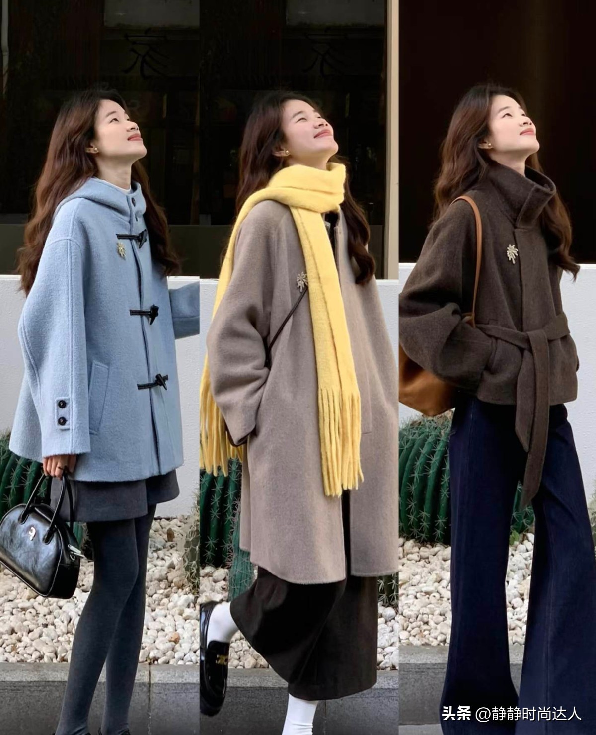 彩色围巾花样图片_彩色围巾配什么衣服_