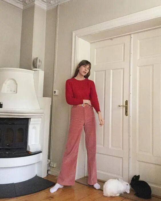 “过年红”就这么穿，真不俗！_“过年红”就这么穿，真不俗！_